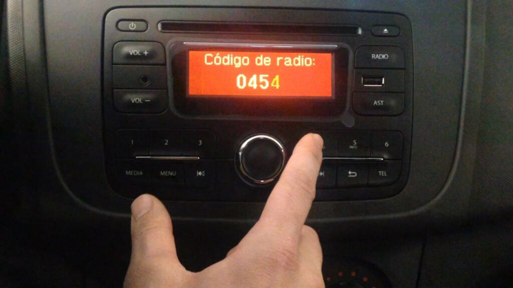 Código de radio Dacia