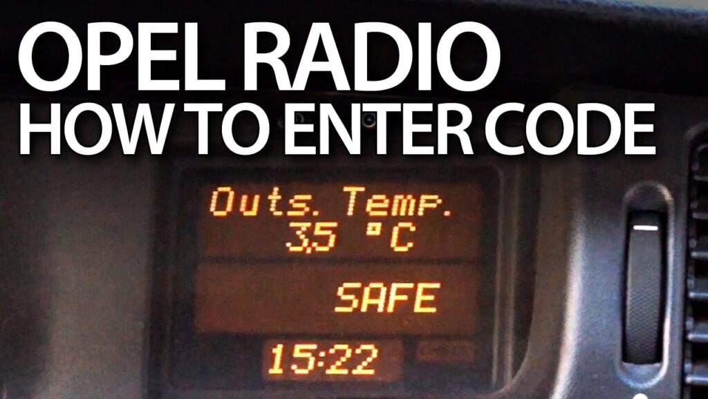 Código de radio Opel