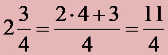 Convert Mixed Number Into Improper Fraction