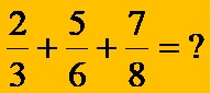 Add 3 Fractions With Different Denominators