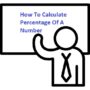 How To Calculate Percentage Of A Number