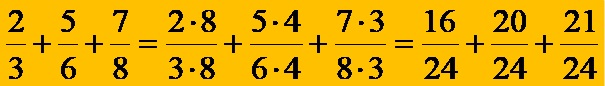 How To Expand 3 Fractions To Same Denominator