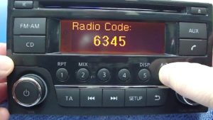 Radio code nissan terrano