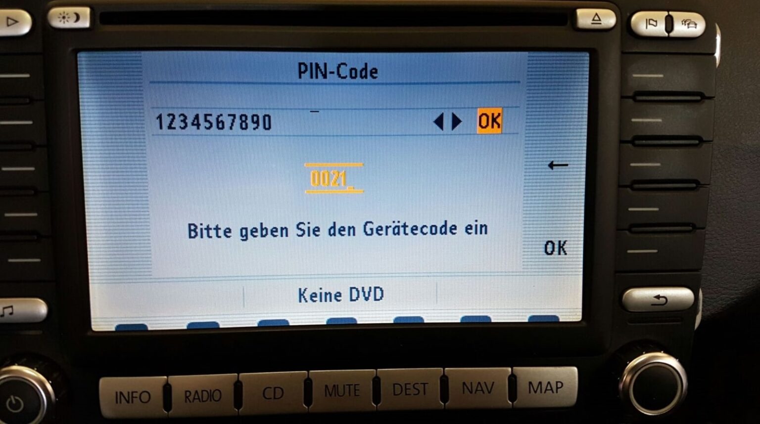 Volkswagen radio code generator